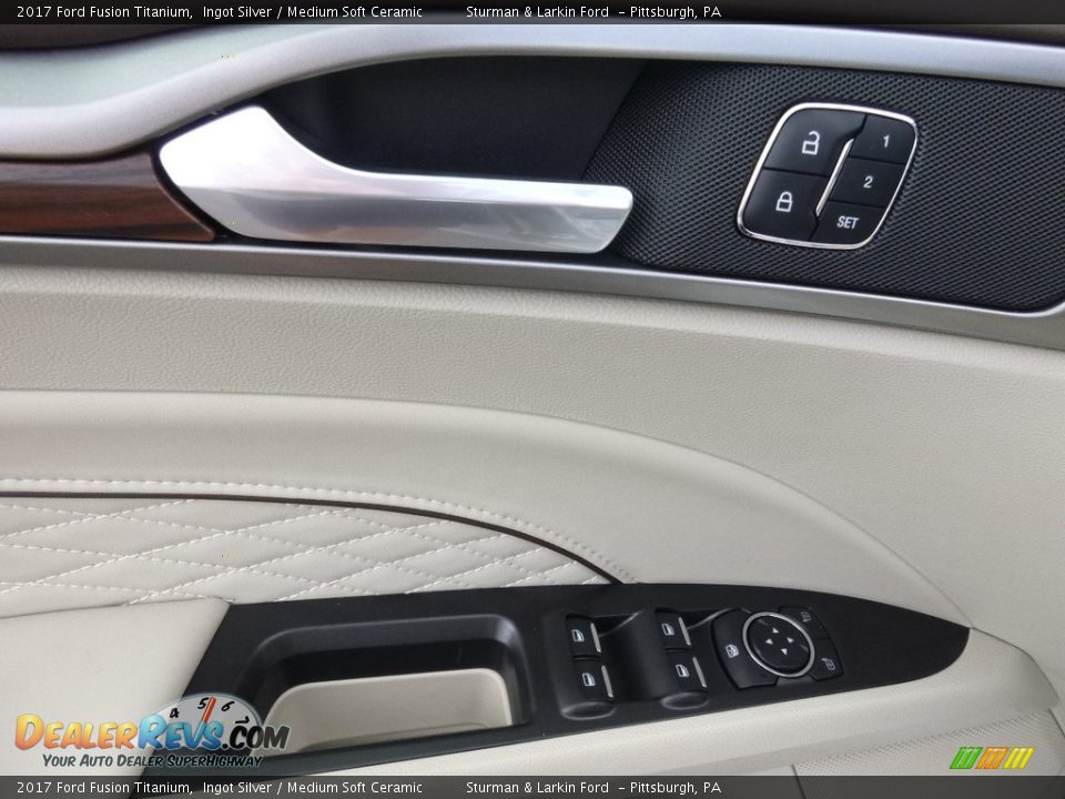 2017 Ford Fusion Titanium Ingot Silver / Medium Soft Ceramic Photo #10