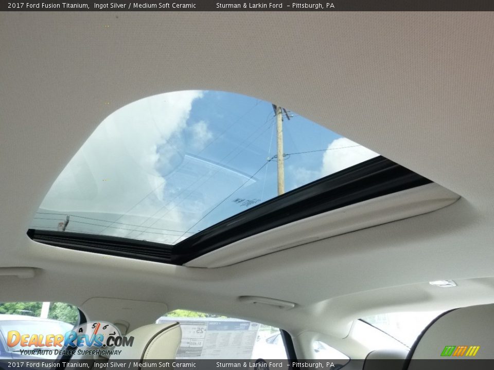 2017 Ford Fusion Titanium Ingot Silver / Medium Soft Ceramic Photo #13