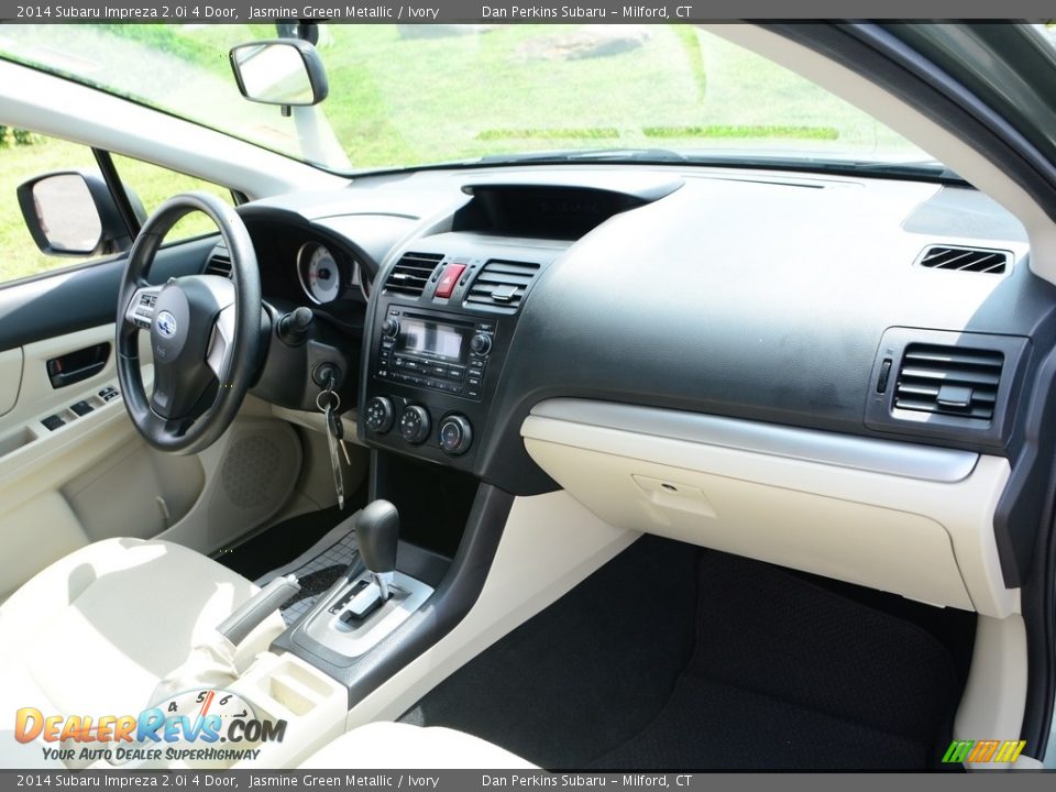 2014 Subaru Impreza 2.0i 4 Door Jasmine Green Metallic / Ivory Photo #6