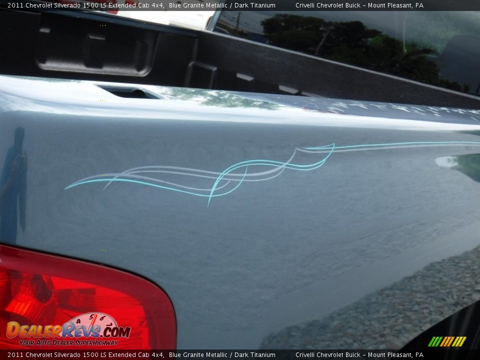2011 Chevrolet Silverado 1500 LS Extended Cab 4x4 Blue Granite Metallic / Dark Titanium Photo #8