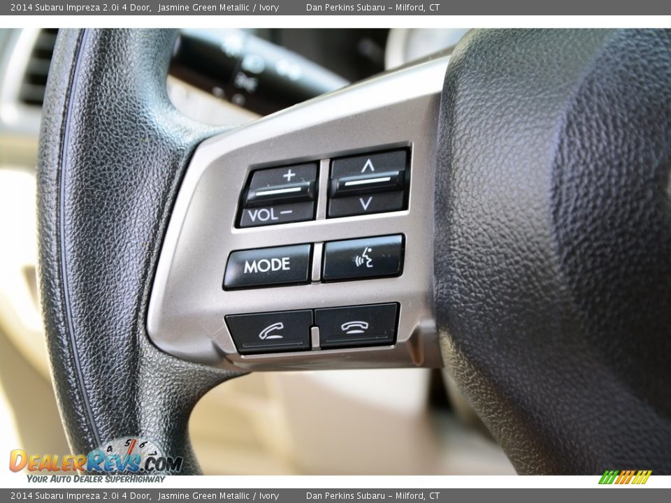 2014 Subaru Impreza 2.0i 4 Door Jasmine Green Metallic / Ivory Photo #12