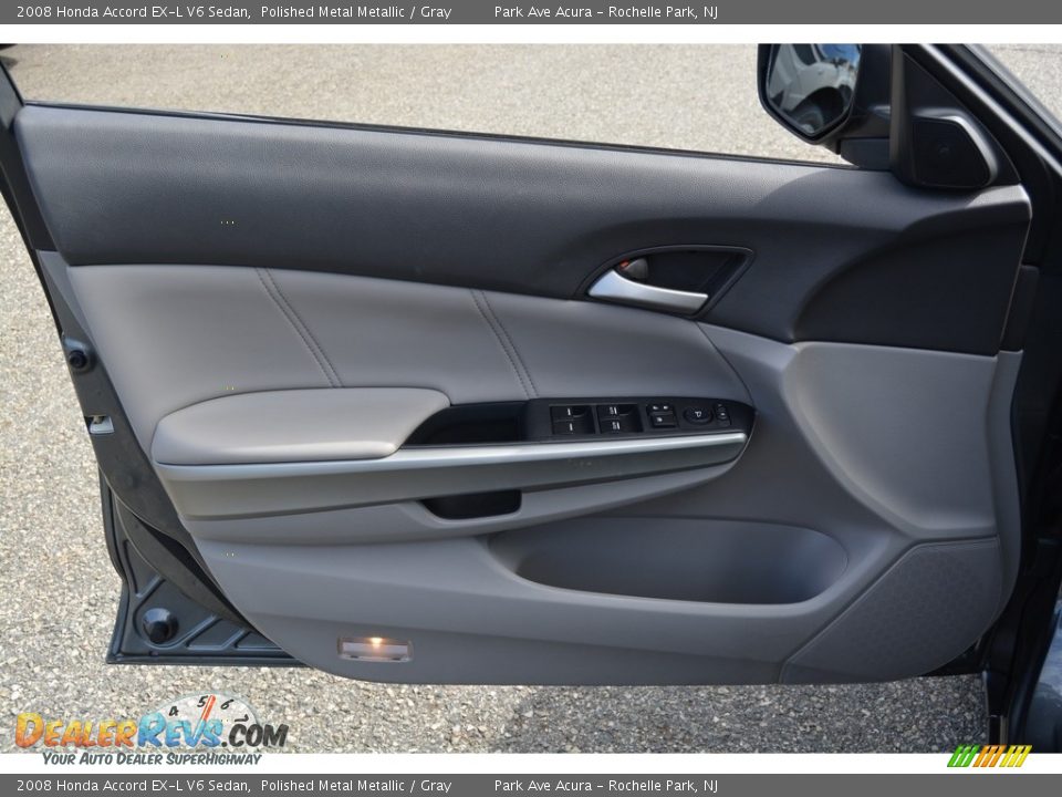 2008 Honda Accord EX-L V6 Sedan Polished Metal Metallic / Gray Photo #9
