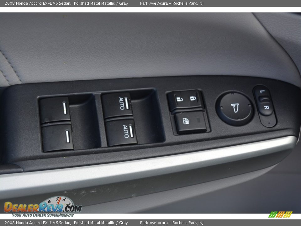 2008 Honda Accord EX-L V6 Sedan Polished Metal Metallic / Gray Photo #10