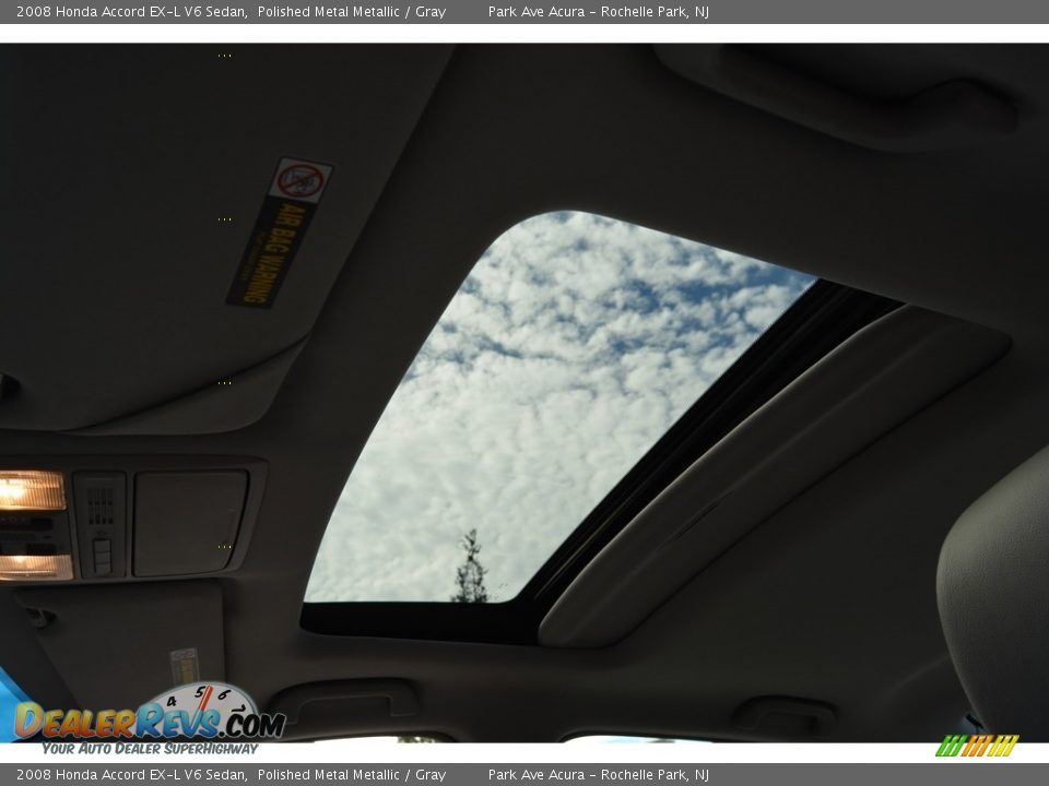 2008 Honda Accord EX-L V6 Sedan Polished Metal Metallic / Gray Photo #14