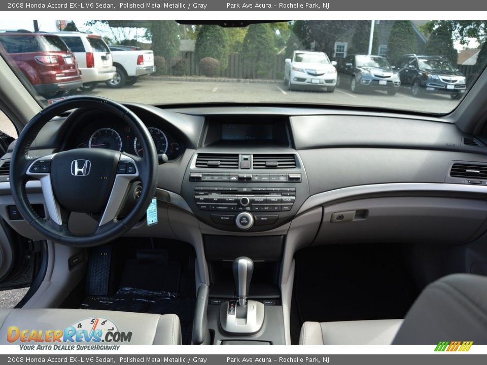 2008 Honda Accord EX-L V6 Sedan Polished Metal Metallic / Gray Photo #15
