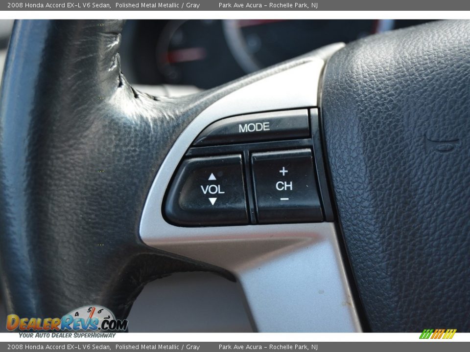 2008 Honda Accord EX-L V6 Sedan Polished Metal Metallic / Gray Photo #19