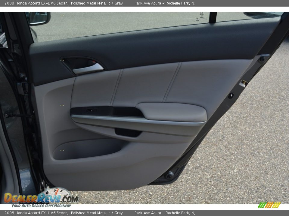 2008 Honda Accord EX-L V6 Sedan Polished Metal Metallic / Gray Photo #24