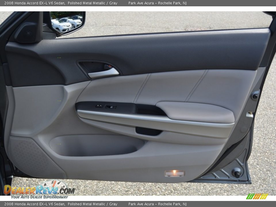 2008 Honda Accord EX-L V6 Sedan Polished Metal Metallic / Gray Photo #26