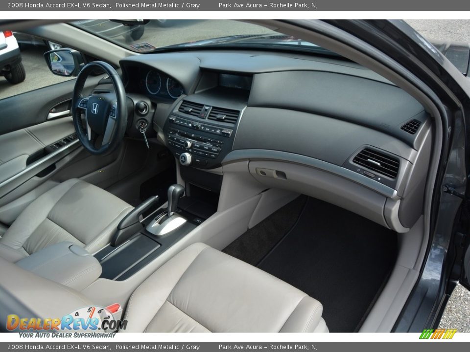 2008 Honda Accord EX-L V6 Sedan Polished Metal Metallic / Gray Photo #27