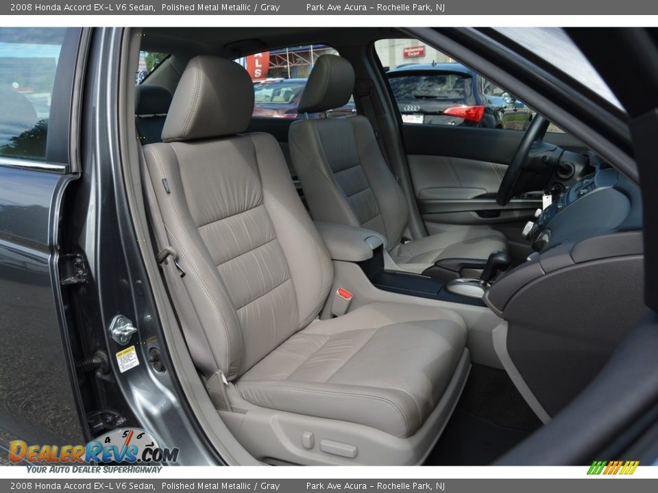 2008 Honda Accord EX-L V6 Sedan Polished Metal Metallic / Gray Photo #29