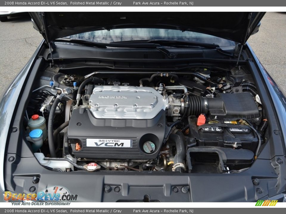 2008 Honda Accord EX-L V6 Sedan Polished Metal Metallic / Gray Photo #30