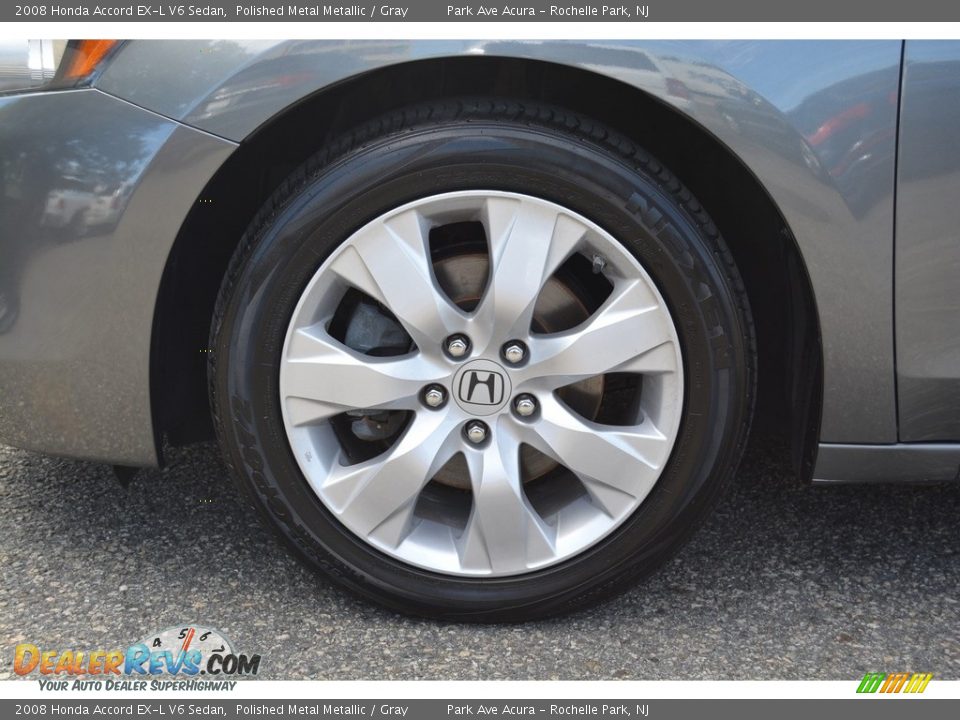 2008 Honda Accord EX-L V6 Sedan Polished Metal Metallic / Gray Photo #32