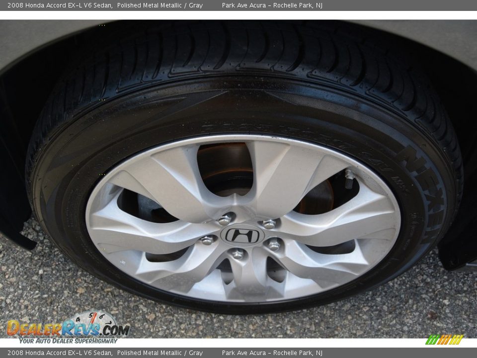 2008 Honda Accord EX-L V6 Sedan Polished Metal Metallic / Gray Photo #33