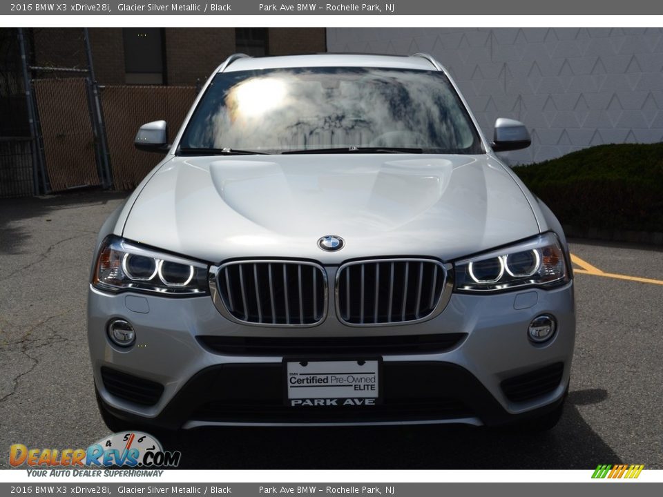 2016 BMW X3 xDrive28i Glacier Silver Metallic / Black Photo #7