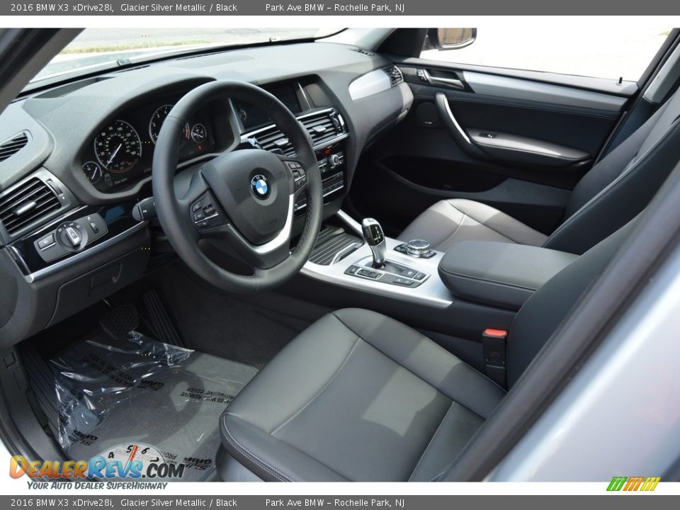 2016 BMW X3 xDrive28i Glacier Silver Metallic / Black Photo #10