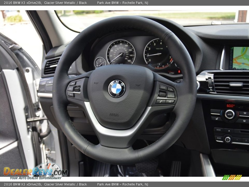 2016 BMW X3 xDrive28i Glacier Silver Metallic / Black Photo #18