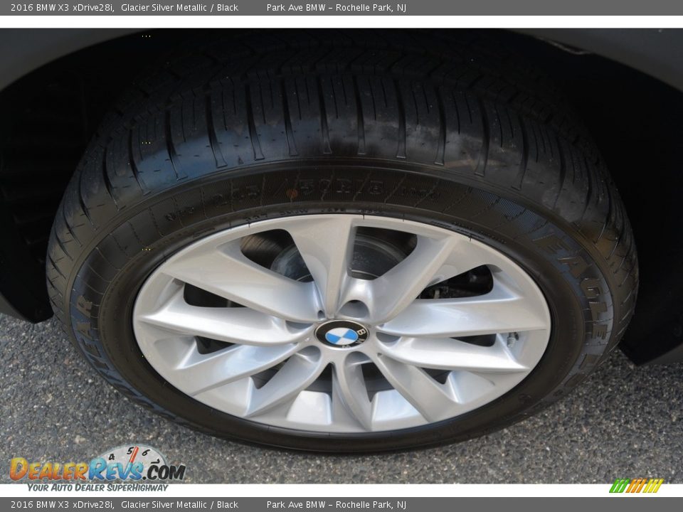 2016 BMW X3 xDrive28i Glacier Silver Metallic / Black Photo #33