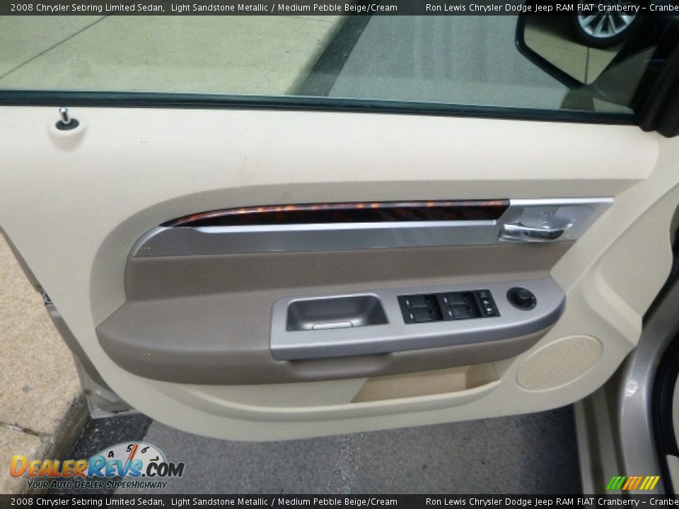 2008 Chrysler Sebring Limited Sedan Light Sandstone Metallic / Medium Pebble Beige/Cream Photo #15