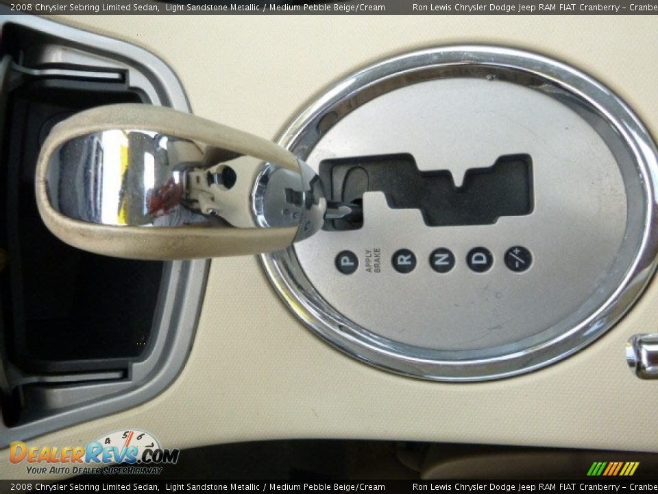 2008 Chrysler Sebring Limited Sedan Light Sandstone Metallic / Medium Pebble Beige/Cream Photo #20
