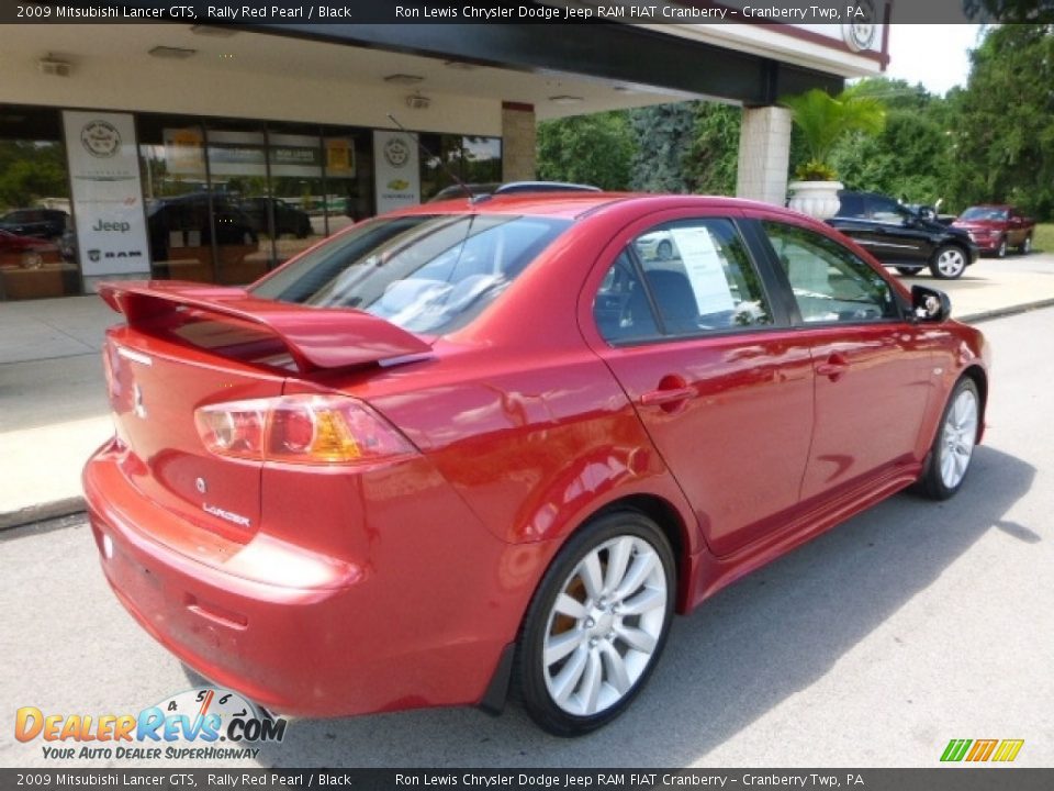 2009 Mitsubishi Lancer GTS Rally Red Pearl / Black Photo #2