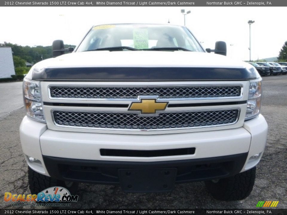 2012 Chevrolet Silverado 1500 LTZ Crew Cab 4x4 White Diamond Tricoat / Light Cashmere/Dark Cashmere Photo #10