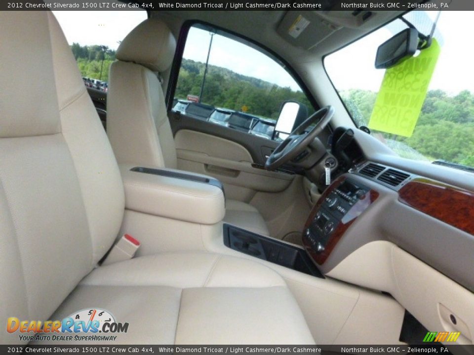 2012 Chevrolet Silverado 1500 LTZ Crew Cab 4x4 White Diamond Tricoat / Light Cashmere/Dark Cashmere Photo #11