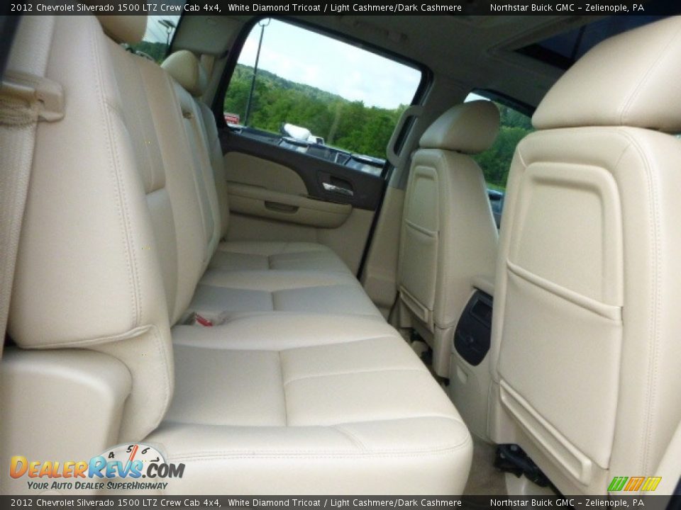2012 Chevrolet Silverado 1500 LTZ Crew Cab 4x4 White Diamond Tricoat / Light Cashmere/Dark Cashmere Photo #14