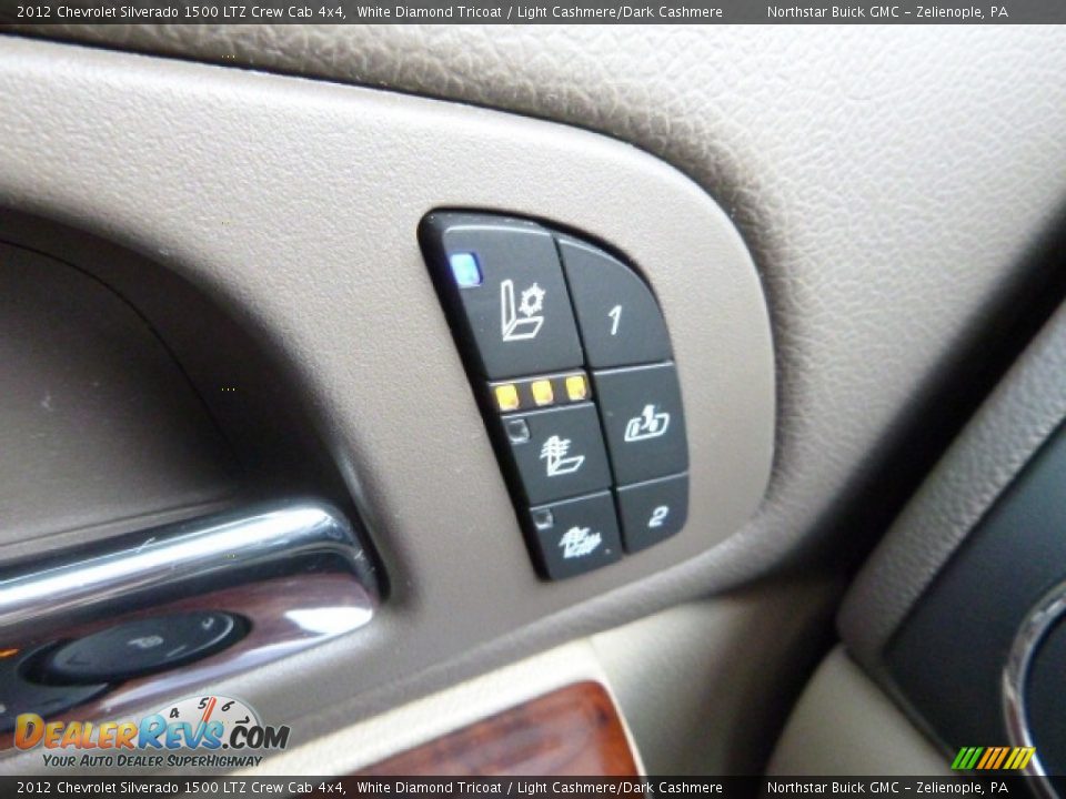 2012 Chevrolet Silverado 1500 LTZ Crew Cab 4x4 White Diamond Tricoat / Light Cashmere/Dark Cashmere Photo #21