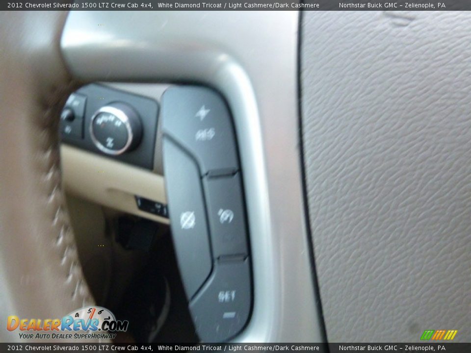 2012 Chevrolet Silverado 1500 LTZ Crew Cab 4x4 White Diamond Tricoat / Light Cashmere/Dark Cashmere Photo #25