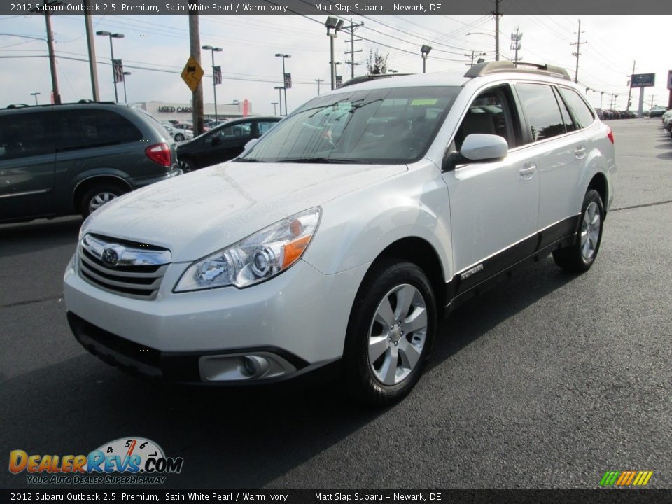 2012 Subaru Outback 2.5i Premium Satin White Pearl / Warm Ivory Photo #2