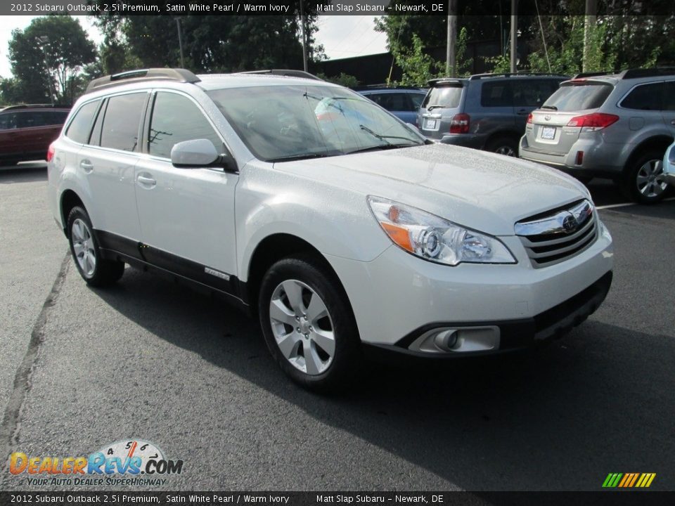 2012 Subaru Outback 2.5i Premium Satin White Pearl / Warm Ivory Photo #4