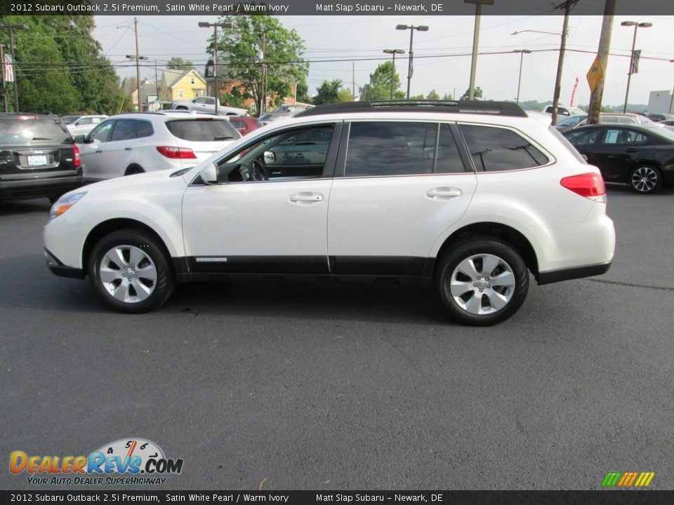 2012 Subaru Outback 2.5i Premium Satin White Pearl / Warm Ivory Photo #9