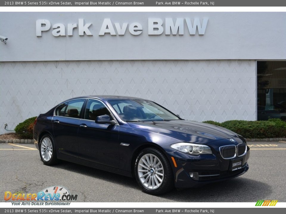 2013 BMW 5 Series 535i xDrive Sedan Imperial Blue Metallic / Cinnamon Brown Photo #1