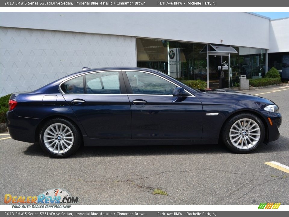2013 BMW 5 Series 535i xDrive Sedan Imperial Blue Metallic / Cinnamon Brown Photo #2