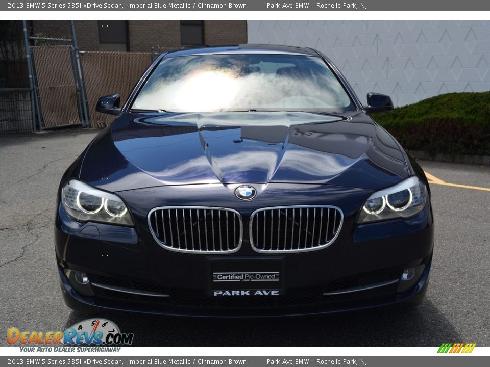 2013 BMW 5 Series 535i xDrive Sedan Imperial Blue Metallic / Cinnamon Brown Photo #7