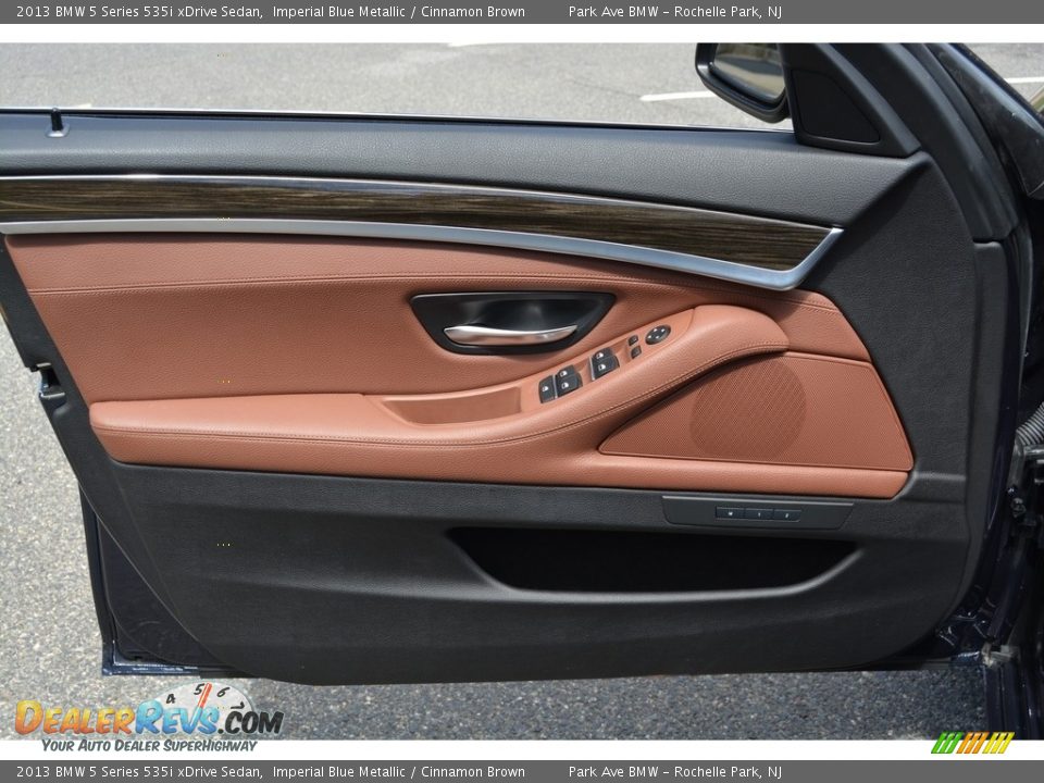 2013 BMW 5 Series 535i xDrive Sedan Imperial Blue Metallic / Cinnamon Brown Photo #8