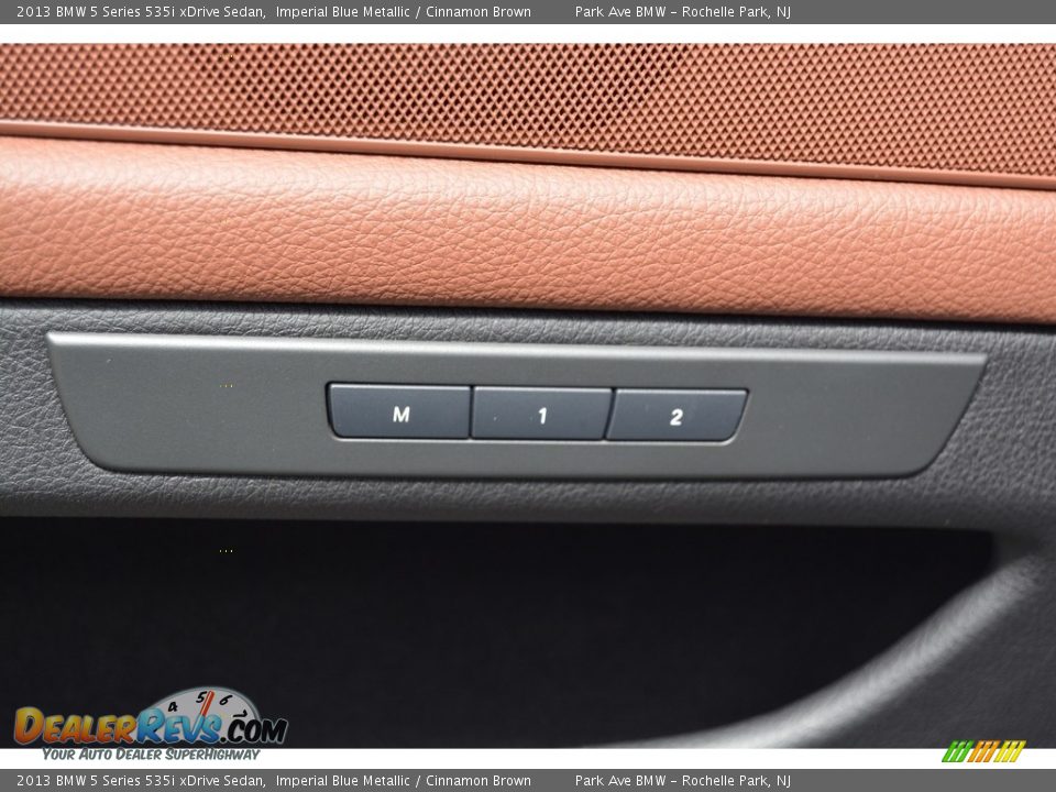 2013 BMW 5 Series 535i xDrive Sedan Imperial Blue Metallic / Cinnamon Brown Photo #9