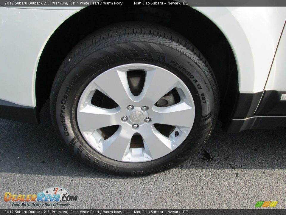 2012 Subaru Outback 2.5i Premium Satin White Pearl / Warm Ivory Photo #21