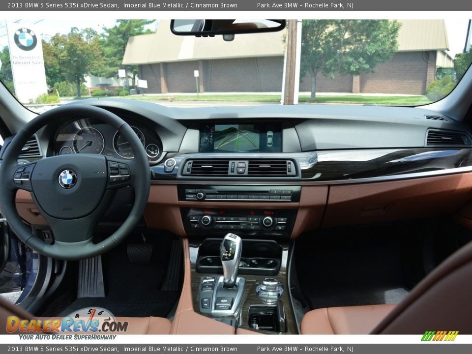2013 BMW 5 Series 535i xDrive Sedan Imperial Blue Metallic / Cinnamon Brown Photo #14