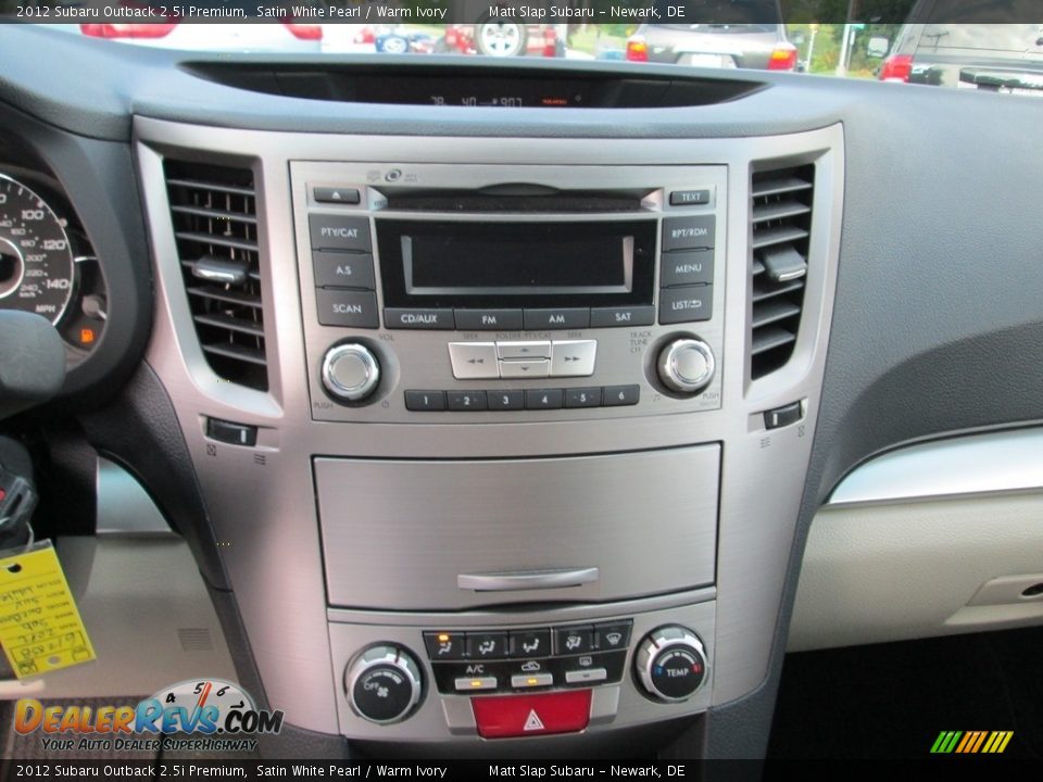 2012 Subaru Outback 2.5i Premium Satin White Pearl / Warm Ivory Photo #24