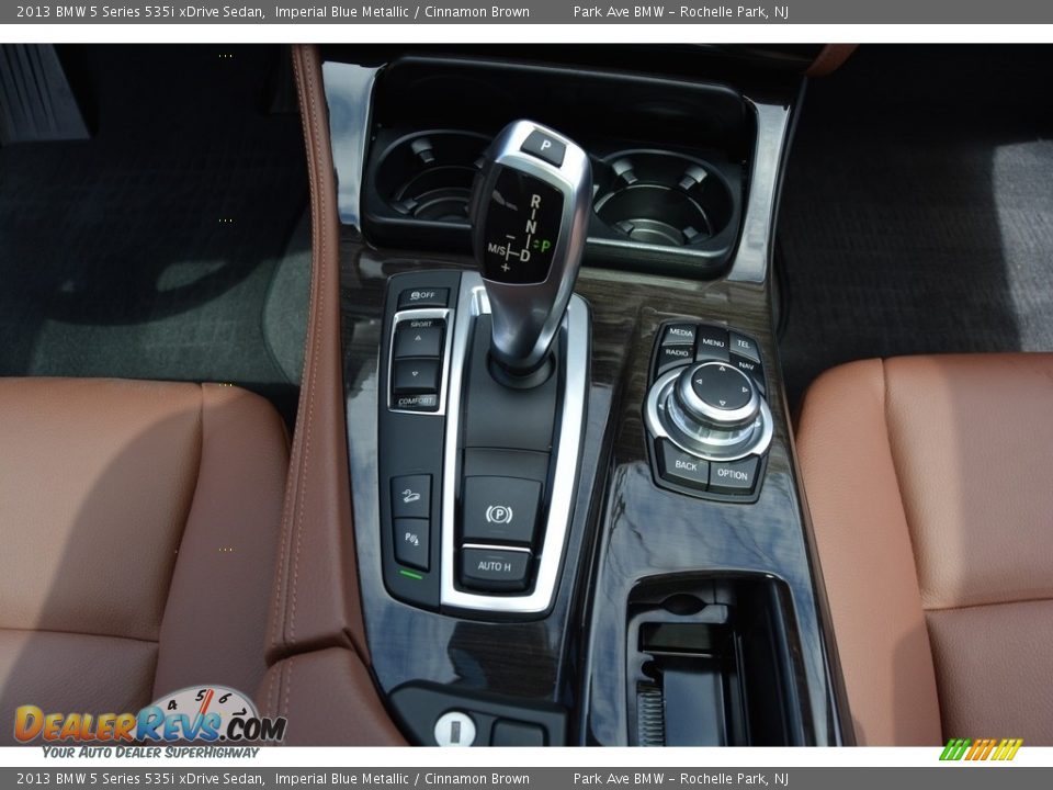 2013 BMW 5 Series 535i xDrive Sedan Imperial Blue Metallic / Cinnamon Brown Photo #16