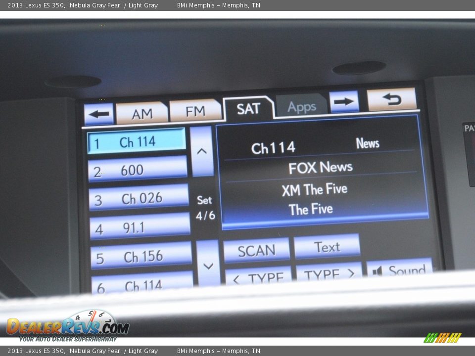 2013 Lexus ES 350 Nebula Gray Pearl / Light Gray Photo #17