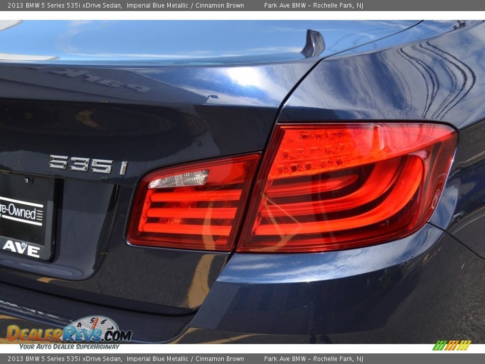2013 BMW 5 Series 535i xDrive Sedan Imperial Blue Metallic / Cinnamon Brown Photo #22