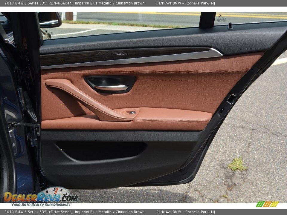 2013 BMW 5 Series 535i xDrive Sedan Imperial Blue Metallic / Cinnamon Brown Photo #23
