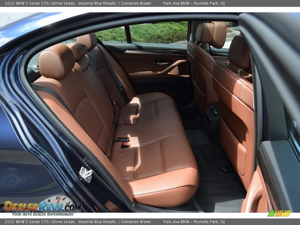 2013 BMW 5 Series 535i xDrive Sedan Imperial Blue Metallic / Cinnamon Brown Photo #24