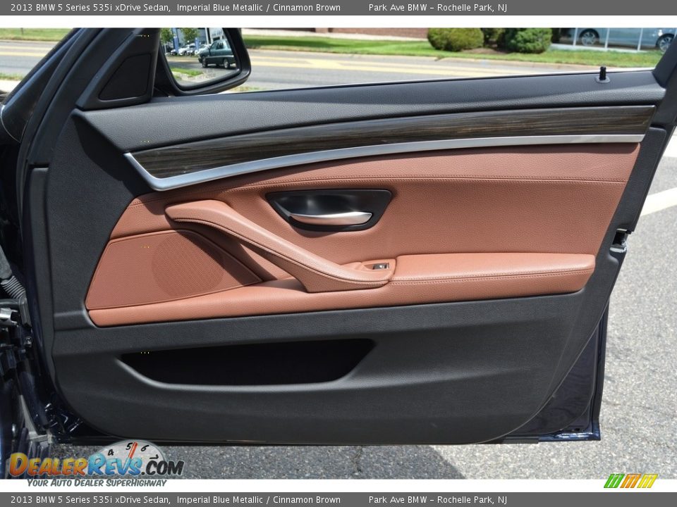 2013 BMW 5 Series 535i xDrive Sedan Imperial Blue Metallic / Cinnamon Brown Photo #25