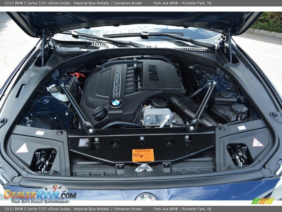2013 BMW 5 Series 535i xDrive Sedan Imperial Blue Metallic / Cinnamon Brown Photo #29