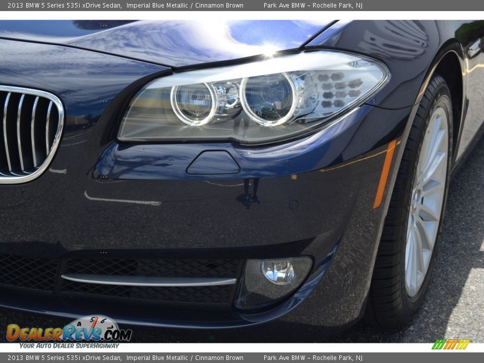 2013 BMW 5 Series 535i xDrive Sedan Imperial Blue Metallic / Cinnamon Brown Photo #30