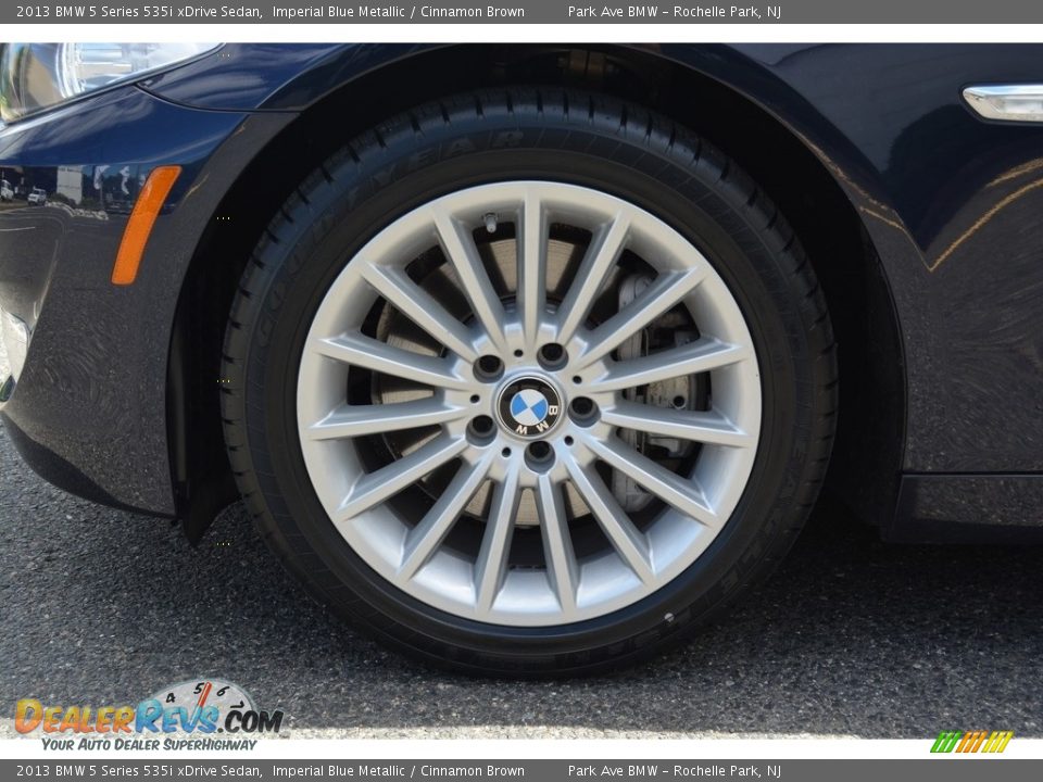 2013 BMW 5 Series 535i xDrive Sedan Imperial Blue Metallic / Cinnamon Brown Photo #31