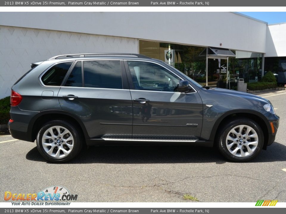 2013 BMW X5 xDrive 35i Premium Platinum Gray Metallic / Cinnamon Brown Photo #2